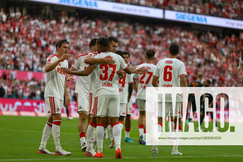 GER, Fussball, Herren, Bundesliga , 1. Bundesliga, Saison 2026 2027, 1. FC Köln - SV Werder Bremen Linton Maina (1. FC Köln)Torjubel, jubelt mit seiner Mannschaft nach dem Treffer zum 1:0