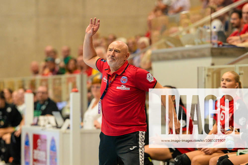 Herbert Mueller (Thueringer HC, Trainer) GER, Thueringer HC gegen FRISCH AUF Göppingen, Handball, Alsco Handball Bundesliga Frauen, Saison 2026 2027, 3. Spieltag, Samstag, 18.00 Uhr, 12.09.2026 GER, Thueringer HC gegen FRISCH AUF Göppingen, Handball, Alsco Handball Bundesliga Frauen, Saison 2026 2027, 3. Spieltag, Samstag, 18.00 Uhr, 12.09.2026 Bad Langensalza