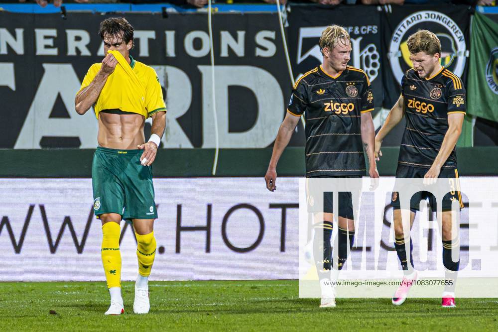 SITTARD - Rodrigo Guth of Fortuna Sittard after his team s first goal conceded during the Eredivisie match between Fortuna Sittard and AFC Ajax at the Fortuna Sittard Stadium on September 12, 2026 in Sittard, the Netherlands. KEVIN SENDERS ANP Eredivisie 2026 27 ANPxSportx xMarcelxterxBalsxIVx 568349482 originalFilename: 568349482