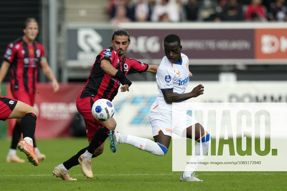 ROTTERDAM - (lr) Irakli Yegoian of Excelsior Rotterdam, Yoann Cathline of FC Utrecht during the Dutch Eredivisie match between Excelsior and FC Utrecht at Woudestein Stadium on 13 September 2026 in Rotterdam, the Netherlands. TOBIAS KLEUVER ANP Eredivisie 2026 27 ANPxSportx IVx 568472707 originalFilename: 568472707