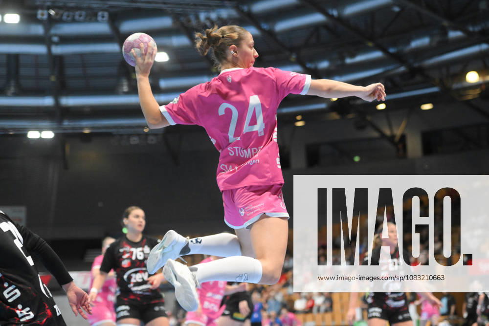 Marie Luisa Stumpf (TusSies Metzingen) beim Wurf. GER, BSV Sachsen Zwickau vs. TusSies Metzingen, Handball, Bundesliga, Frauen, Alsco HBF, 3. Spieltag, Saison 2026 2027, 13.09.2026 GER, BSV Sachsen Zwickau vs. TusSies Metzingen, Handball, Bundesliga, Frauen, Alsco HBF, 3. Spieltag, Saison 2026 2027, 13.09.2026 Zwickau