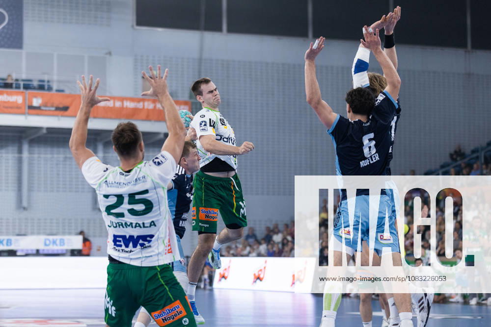 Max BENEKE (FRISCH AUF! Goeppingen, 09) erzielt ein Tor, Aktion, Torwurf GER, HC Hamburg vs. FRISCH AUF! Goeppingen, Handball, Bundesliga, 4. Spieltag, Spielzeit 2026 2027, 13.09.2026, GER, HC Hamburg vs. FRISCH AUF! Goeppingen, Handball, Bundesliga, 4. Spieltag, Spielzeit 2026 2027, 13.09.2026, Hamburg