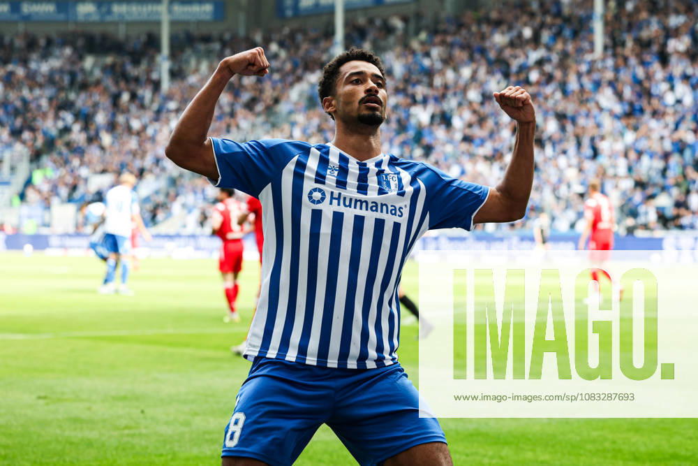 Torjubel - Torschütze Emmanuel Iyoha (1. FC Magdeburg,8) trifft zum 3-0 - 2. Fußball Bundesliga Saison 2026-2027 1. FC Magdeburg vs 1. FC Kaiserslautern in der Avnet Arena in Magdeburg - Aktion,Fußball,Mann,Männer,Deutschland