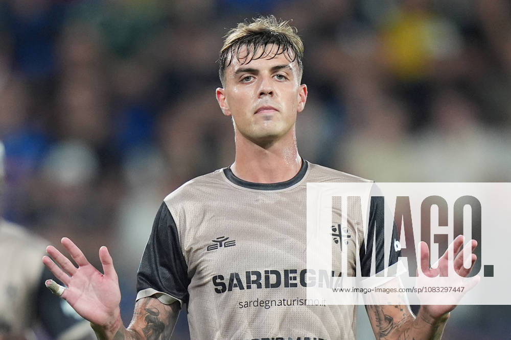 Cagliari s Daniel Maldini celebrates after scoring 1-2 during the Serie A soccer match between Atalanta and Cagliari at New Balance Arena in Bergamo , Italy - September 12, 2026. - Soccer