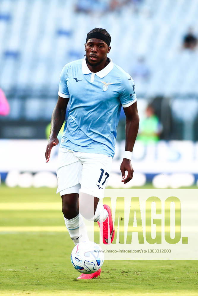 IPA88519150 - Nuno Tavares of Societa Sportiva Lazio is in action during the 2026–2027 Serie A match between S.S. Lazio and A.C. Milan at the Stadio Olimpico in Rome, Italy.