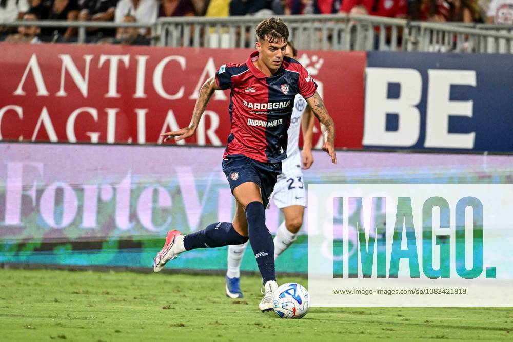 IPA88632056 - Daniel Maldini of Cagliari Calcio during the Cagliari Calcio vs. Inter - FC Internazionale Serie A soccer match in Cagliari, Italy, on August 30, 2026