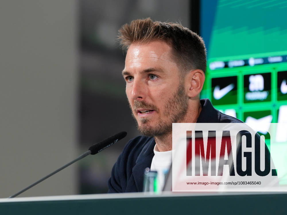 Tobias Strobl (VfL Wolfsburg, Cheftrainer) participates in a post-match press conference, PK, Pressekonferenz GER, VfL Wolfsburg vs SV Darmstadt 98, 2. Bundesliga, 6. Spieltag, Saison 2026-27, Volkswagen Arena, Wolfsburg, 18.09.2026 DFL REGULATIONS PROHIBIT ANY USE OF PHOTOGRAPHS AS IMAGE SEQUENCES AND OR QUASI-VIDEO VfL Wolfsburg vs SV Darmstadt 98, 2. Bundesliga, 6. Spieltag, Saison 2026-27, 18.09.2026 Wolfsburg