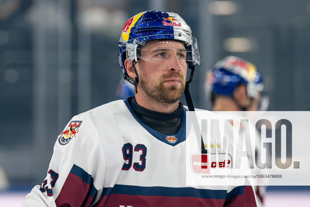 Maximilian Kastner (EHC Red Bull Muenchen, 93) beim Warmup GER, EHC Red Bull Muenchen vs. Adler Mannheim, Eishockey, DEL, Saison 2026 2027, 1. Spieltag, 18.09.2026. Foto: HMB Media Heike Feiner