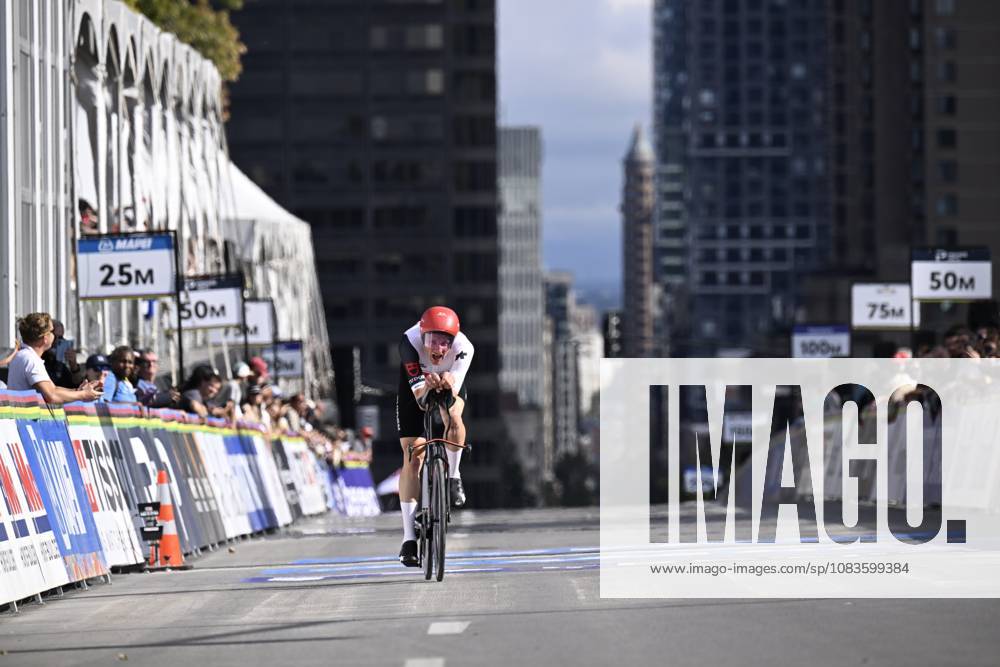 Switzerland s Stefan Kung pictured in action during the men s elite individual time trial race (39,2km) at the cycling UCI Road World Championship, WM, Weltmeisterschaft in Montreal, Canada, Sunday 20 September 2026. JASPERxJACOBS x187199046x