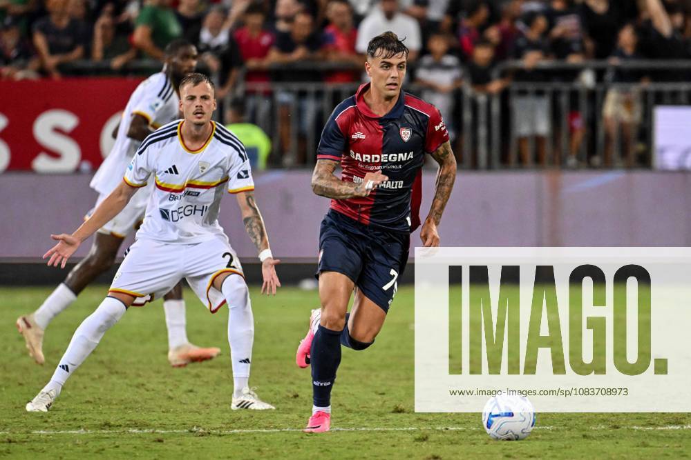 IPA88904923 - Daniel Maldini of Cagliari Calcio during the Cagliari Calcio vs. US Lecce Italian Serie A soccer match in Cagliari, Italy, on September 7, 2026