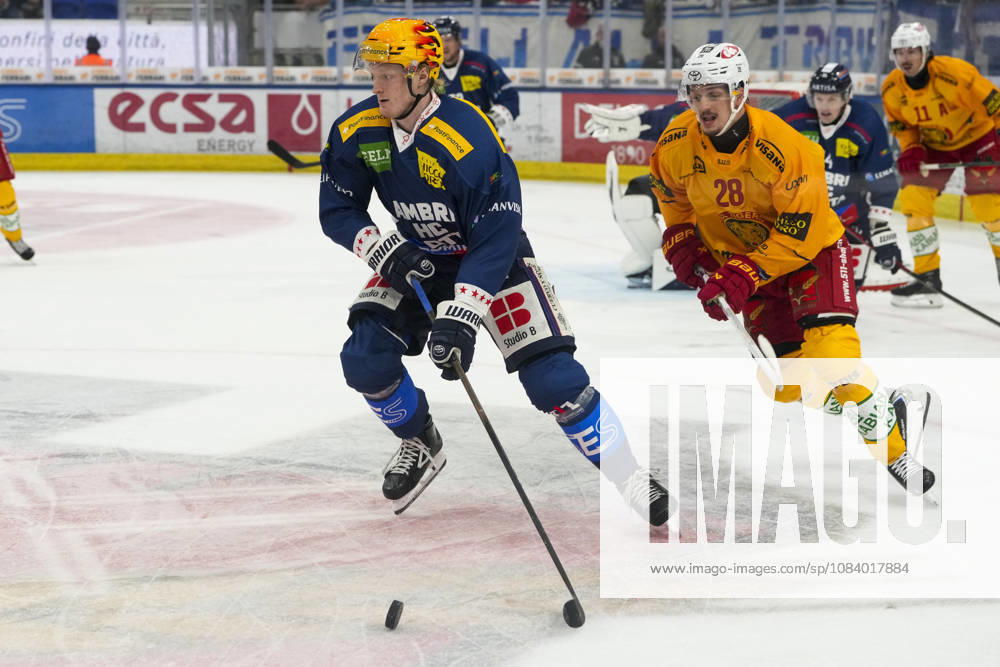 Quinto, Gottardo Arena, NL: HC Ambrì-Piotta v SCL Tigers: Topscorer Roby Jarventie (Ambri) Quinto Gottardo Arena Ticino Switzerland