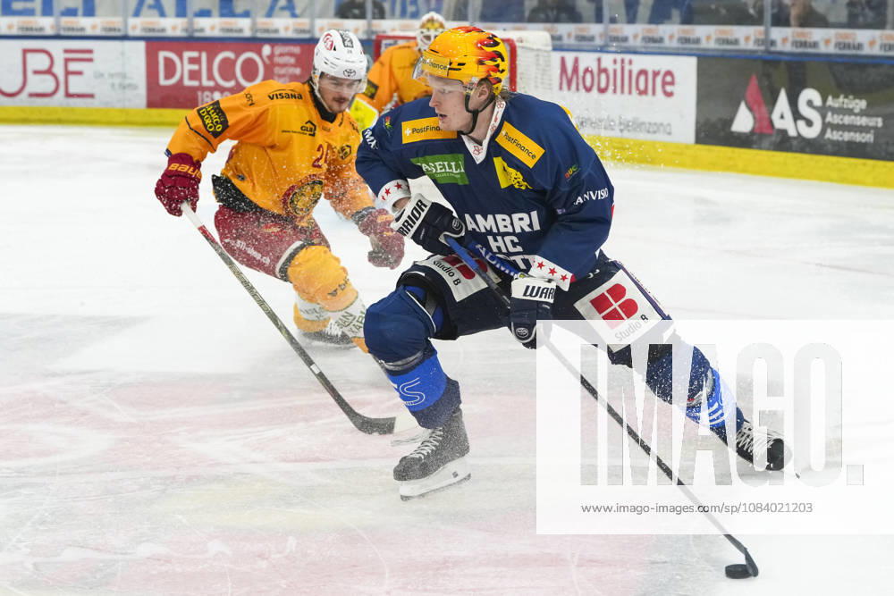 Quinto, Gottardo Arena, NL: HC Ambrì-Piotta v SCL Tigers: Topscorer Roby Jarventie (Ambri) in action Quinto Gottardo Arena Ticino Switzerland