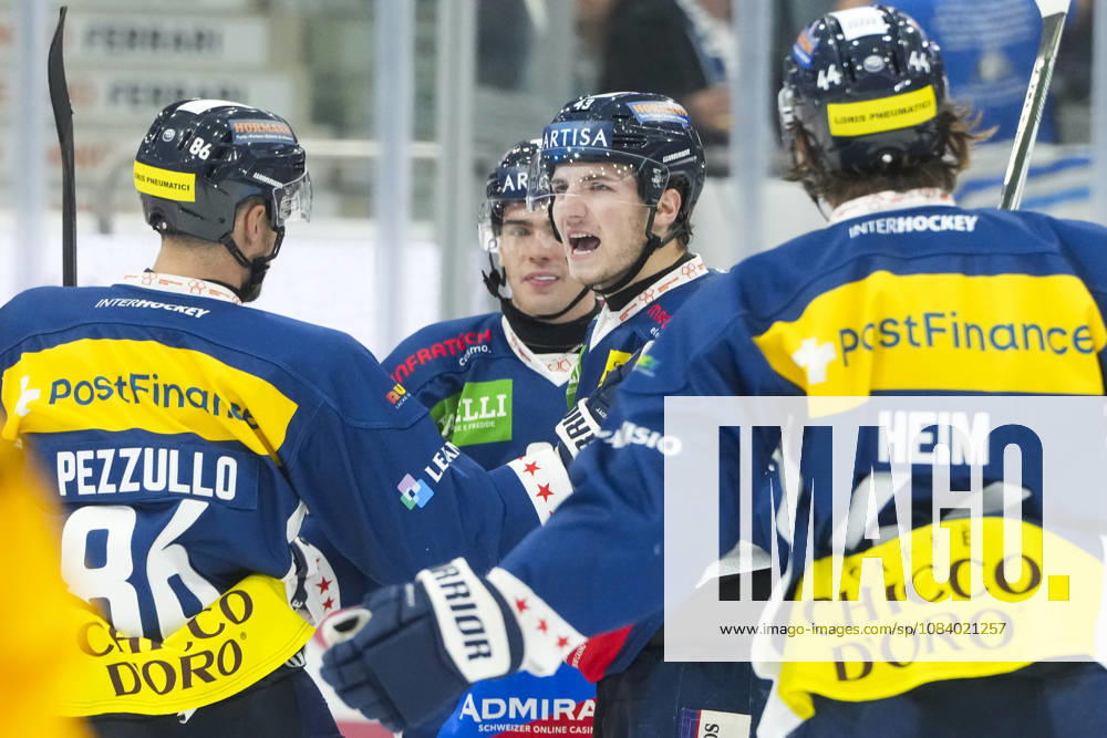 Quinto, Gottardo Arena, NL: HC Ambrì-Piotta v SCL Tigers: 43 Tim Muggli (Ambri) celebrate his goal Quinto Gottardo Arena Ticino Switzerland