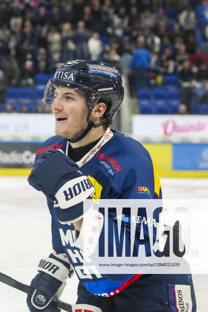 Quinto, Gottardo Arena, NL: HC Ambrì-Piotta v SCL Tigers: 43 Tim Muggli (Ambri) celebrates his goal Quinto Gottardo Arena Ticino Switzerland