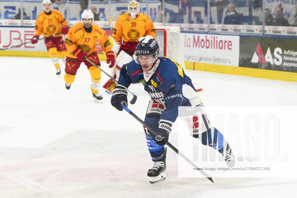 Quinto, Gottardo Arena, NL: HC Ambrì-Piotta v SCL Tigers: 91 Petr Kodytek (Ambri) Quinto Gottardo Arena Ticino Switzerland