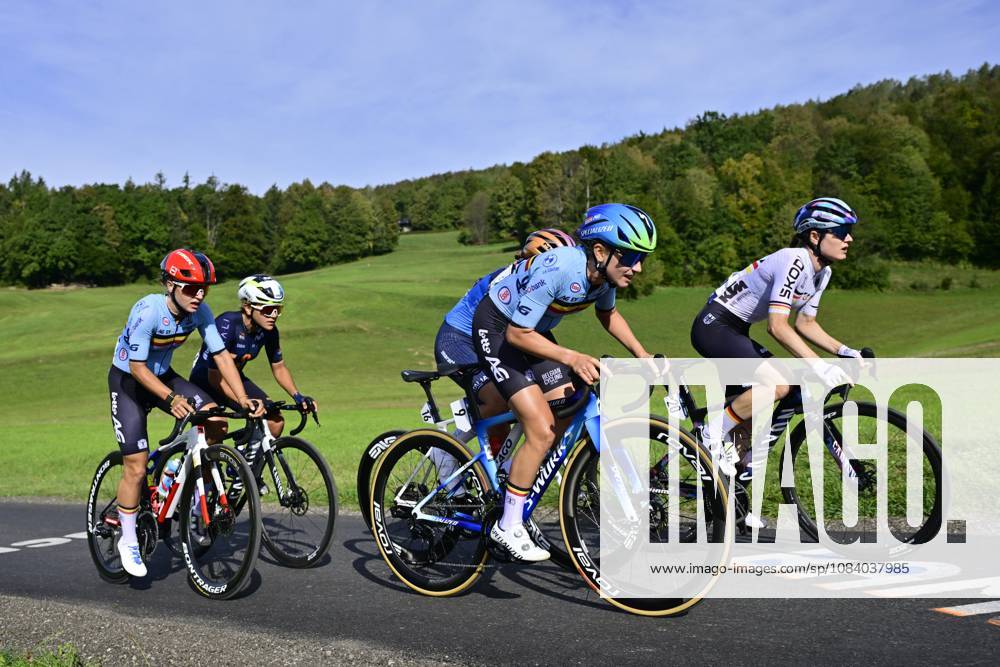 UEC 2026 Road European Championships Ljubljana 02 10 2026 SENCUR, SLOVENIA - OCTOBER 02 : Moerman Tess (BEL), Moors Fleur (BEL) during the Women U23 cycling road race at the 2026 UEC Road European Championships. An UCI Continental Championships cycling race of 88,4 km with start and finsih in Sencur on October 2, 2026 in Sencur, Slovenia, 02 10 2026 Sencur Slovenia