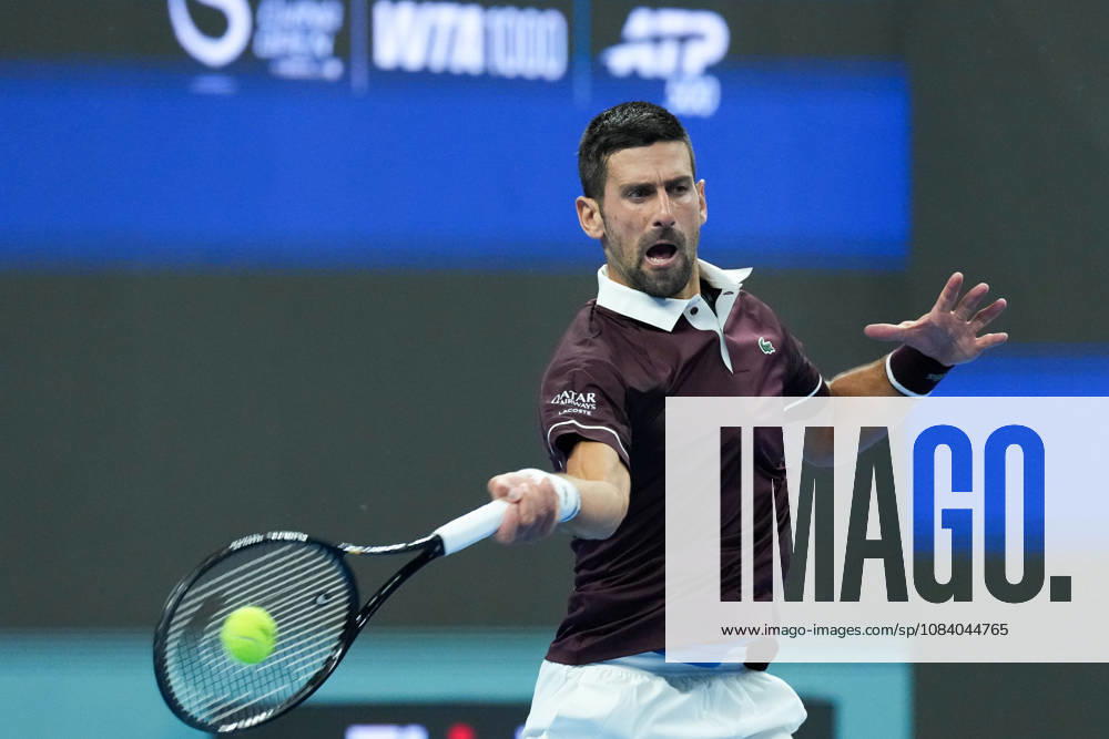 (261002) -- BEIJING, Oct. 2, 2026 -- Novak Djokovic of Serbia hits a return during the men s singles second round match between Bu Yunchaokete of China and Novak Djokovic of Serbia at 2026 China Open tennis tournament in Beijing, China, Oct. 2, 2026. ) (SP)CHINA-BEIJING-TENNIS-CHINA OPEN-MEN S SINGLES(CN) JuxHuanzong