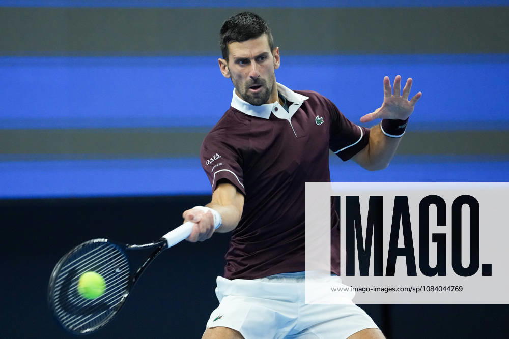 (261002) -- BEIJING, Oct. 2, 2026 -- Novak Djokovic of Serbia hits a return during the men s singles second round match between Bu Yunchaokete of China and Novak Djokovic of Serbia at 2026 China Open tennis tournament in Beijing, China, Oct. 2, 2026. ) (SP)CHINA-BEIJING-TENNIS-CHINA OPEN-MEN S SINGLES(CN) JuxHuanzong