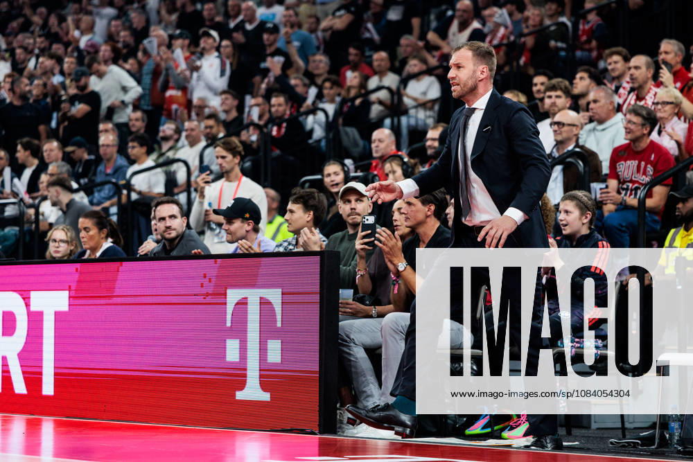 Anton Gavel (Headcoach FC Bayern Muenchen) during the Turkish Airlines EuroLeague match between FC Bayern Muenchen vs. Partizan Mozzart Bet Belgrade at SAP Garden on round 3 of Turkish Airlines EuroLeague on October 02, 2026 in Munich, Germany. Bavaria Germany