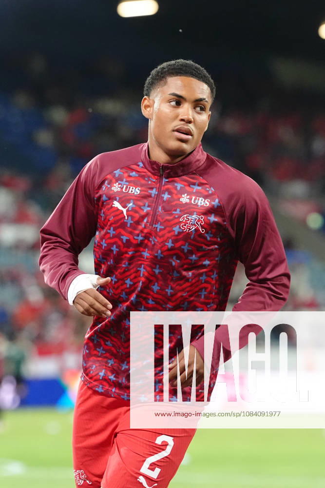 Sascha Britschgi (2 SUI) before the UEFA Nations League match between Switzerland and Slovenia at thermoplan arena on October 03, 2026 in Luzern, Switzerland.