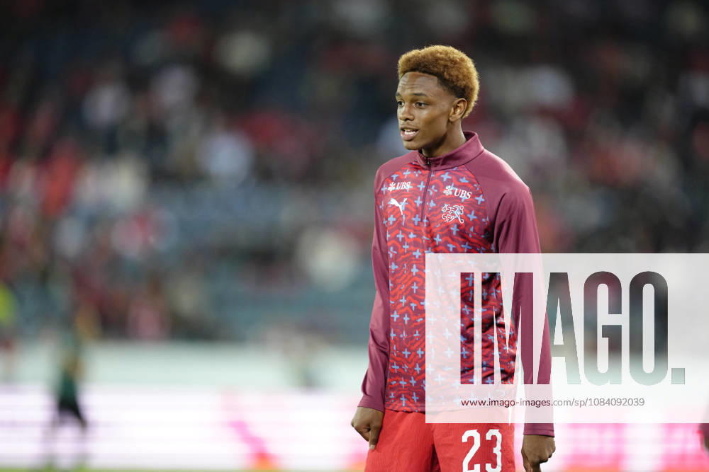 Alvyn Antonio Sanches (23 SUI) before the UEFA Nations League match between Switzerland and Slovenia at thermoplan arena on October 03, 2026 in Luzern, Switzerland.