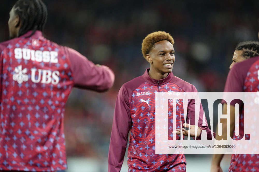 Alvyn Antonio Sanches (23 SUI) before the UEFA Nations League match between Switzerland and Slovenia at thermoplan arena on October 03, 2026 in Luzern, Switzerland.