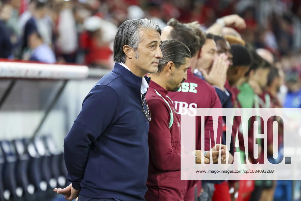 Murat Yakin (Schweiz, Trainer) vor Spielbeginn , Schweiz, UEFA , Nations League, Matchday 3, Schweiz vs. Slowenien, 03.10.2026, Luzern Swissporarena Schweiz