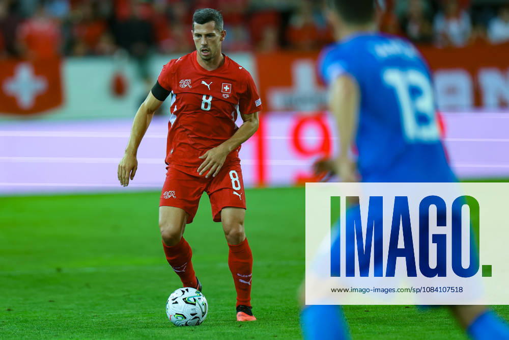 Remo Freuler (8 Switzerland) during the UEFA Nations League match between Switzerland and Slovenia at thermoplan arena on October 3, 2026 in Lucerne, Switzerland.