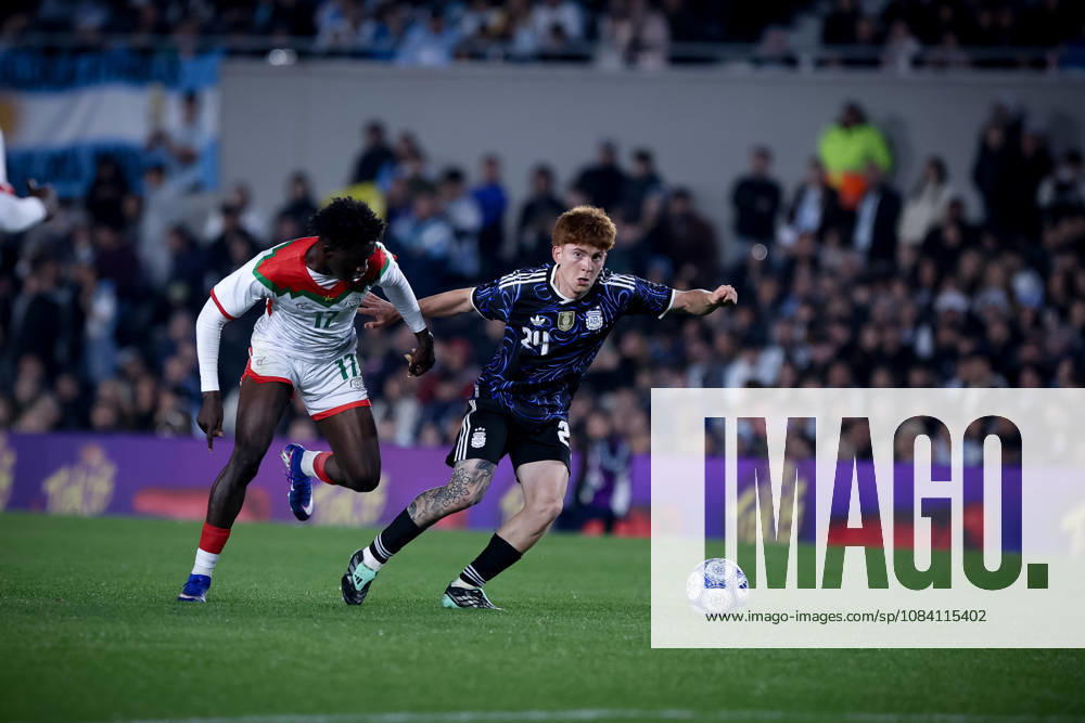 Valentin Barco of Argentina seen during the match between Argentina and Burkina Faso at Monumental Stadium, in Buenos Aires, Argentina International Friendly, Länderspiel, Nationalmannschaft Match - ZUMAt163 20261003_zsp_t163_019