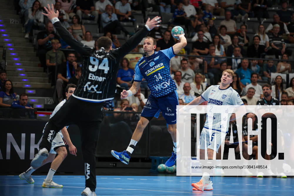 Kai Haefner (TVB Stuttgart, 34) GER, TVB Stuttgart vs. TBV Lemgo Lippe, Handball, Opel Handball-Bundesliga, 6. Spieltag, Spielzeit 2026 2027, 04.10.2026 GER, TVB Stuttgart vs. TBV Lemgo Lippe, Handball, Opel Handball-Bundesliga, 6. Spieltag, Spielzeit 2026 2027, 04.10.2026 Stuttgart
