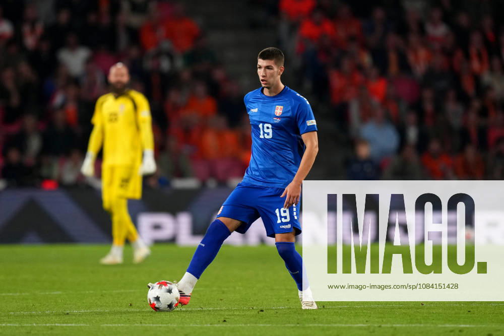 UEFA Nations League: The Netherlands v Serbia Eindhoven - Nemanja Gudelj of Serbia dribbles during the league phase matchday 4 competition round of the 2026 2027 UEFA Nations League season. The match is set between The Netherlands and Serbia at Philips Stadion on 4 October 2026 in Eindhoven, Netherlands. (Hero Images Yannick Verhoeven)
