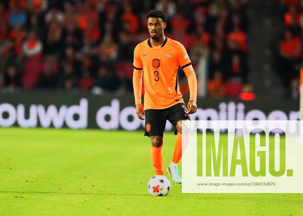 2026-10-04 UEFA Nations League: Netherlands v Serbia EINDHOVEN, NETHERLANDS - OCTOBER 4: Jorrel Hato of Netherlands during the UEFA Nations League match between Netherlands and Serbia at Philips Stadion on October 4, 2026 in Eindhoven, Netherlands. Eindhoven Philips Stadion Netherlands Content not available for redistribution in The Netherlands directly or indirectly through any third parties.