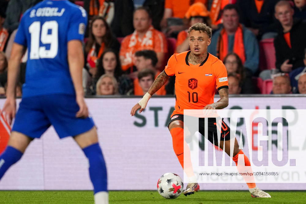 UEFA Nations League: The Netherlands v Serbia Eindhoven - Noa Lang of The Netherlands dribbles during the league phase matchday 4 competition round of the 2026 2027 UEFA Nations League season. The match is set between The Netherlands and Serbia at Philips Stadion on 4 October 2026 in Eindhoven, Netherlands. (Hero Images Yannick Verhoeven)