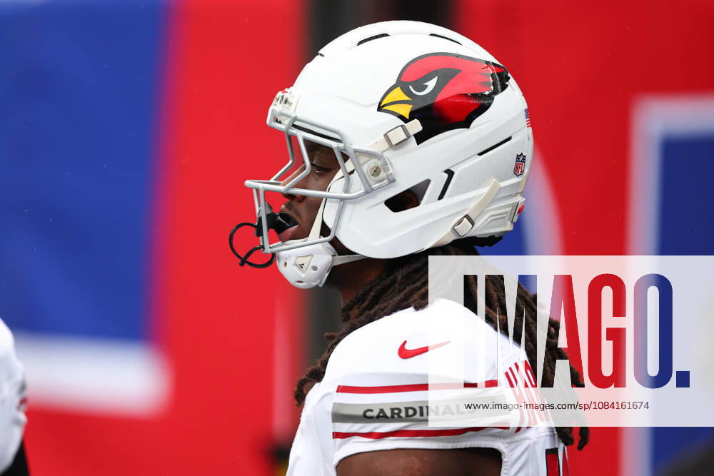 EAST RUTHERFORD, NJ - OCTOBER 04: Marvin Harrison Jr. 18 of the Arizona Cardinals reacts after scoring a touchdown during the game against the New York Giants on October 4, 2026 at MetLife Stadium in East Rutherford, New Jersey. (Photo by Rich Graessle Icon Sportswire) NFL, American Football Herren, USA OCT 04 Cardinals at Giants Icon26100432793