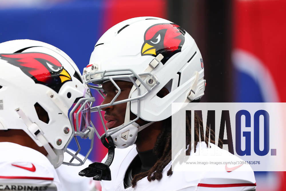 EAST RUTHERFORD, NJ - OCTOBER 04: Marvin Harrison Jr. 18 of the Arizona Cardinals reacts after scoring a touchdown during the game against the New York Giants on October 4, 2026 at MetLife Stadium in East Rutherford, New Jersey. (Photo by Rich Graessle Icon Sportswire) NFL, American Football Herren, USA OCT 04 Cardinals at Giants Icon26100432794