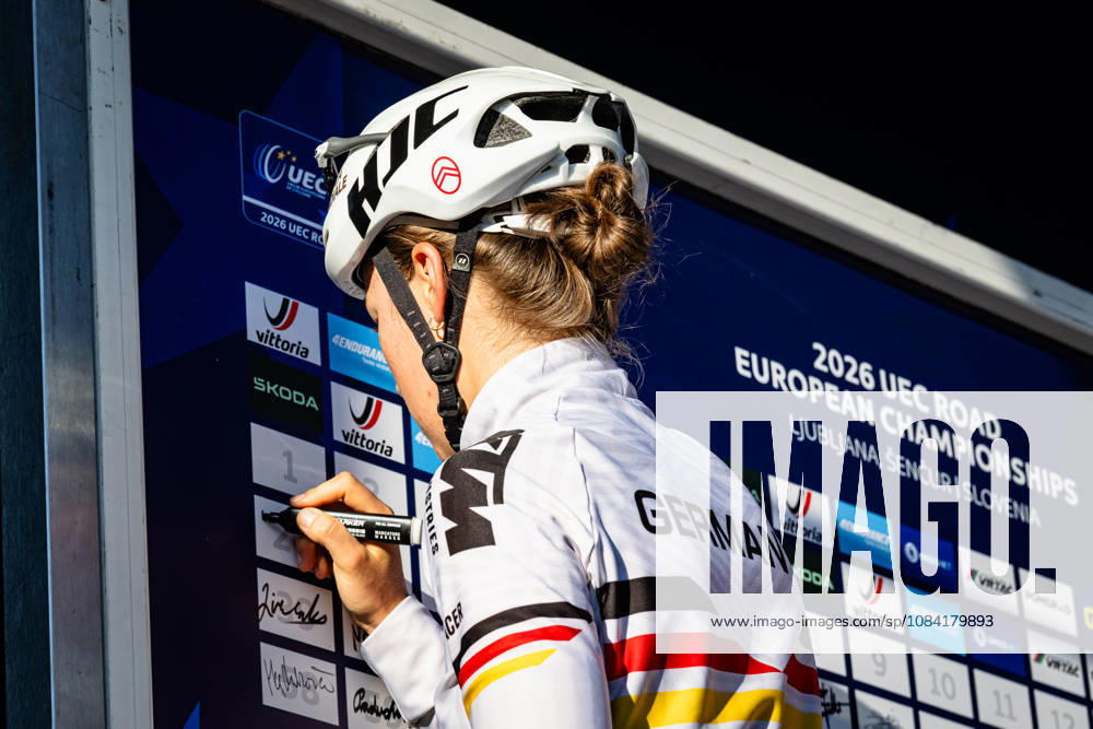 DWORATZEK Klara: UEC Road cycling, Rad, Radsport, Strasse European Championships - Ljubljana 2026 DWORATZEK Klara ( GER ) Germany Querformat - quer - horizontal - Landscape - Event Veranstaltung: UEC Road Cycling European Championships 2026 Ljubljana - Category Kategorie: Cycling - Road Cycling European Championships - Road Race Junior Women U19 - Location Ort: Europe Slovenia - Sencur - Å enÄur - Discipline: Road Race ( RR ) - Distance: 66,3 km - Date Datum: 04.10.2026 Sunday Day 3 -