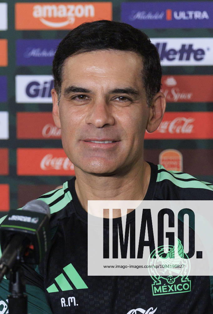 Head coach, Rafael Marquez of Mexico during a press conference, PK, Pressekonferenz on Monday, October 5, 2026 at BMO Stadium in Los Angeles, California in preparation for an International Friendly, Länderspiel, Nationalmannschaft match against Chile on Tuesday October 6, 2026 at the Los Angeles Memorial Coliseum. ARIANA RUIZ PI Los Angeles USA - ZUMAp124 20261005_zaa_p124_003