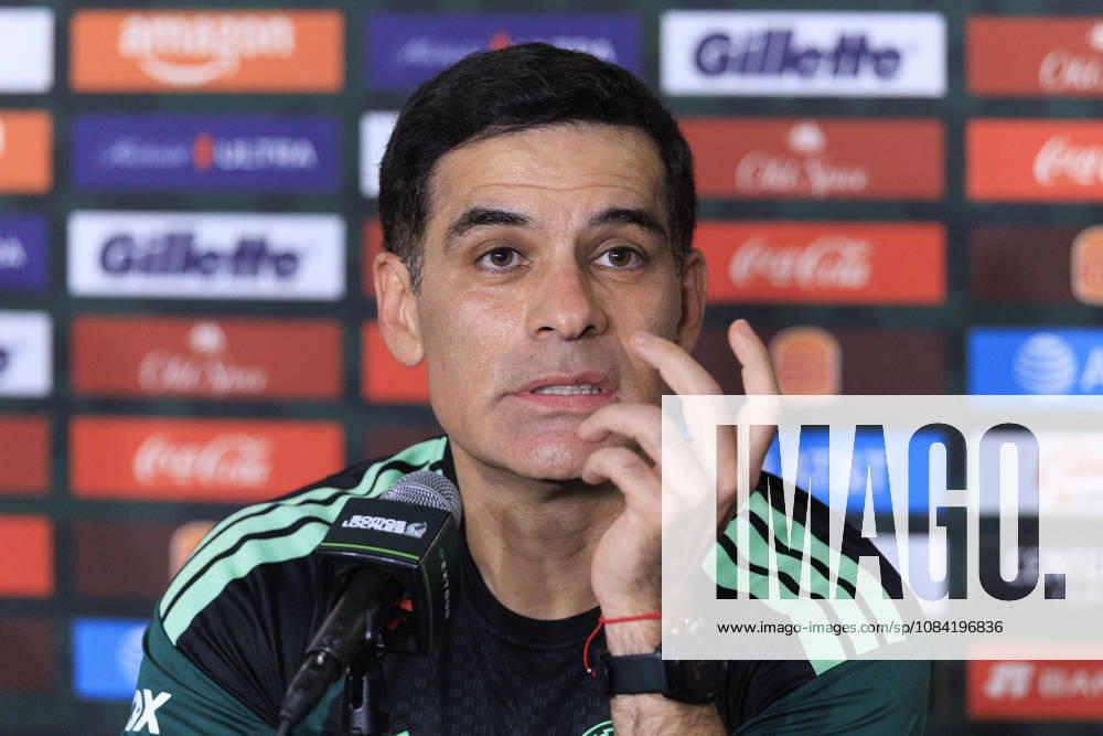 Head coach, Rafael Marquez of Mexico during a press conference, PK, Pressekonferenz on Monday, October 5, 2026 at BMO Stadium in Los Angeles, California in preparation for an International Friendly, Länderspiel, Nationalmannschaft match against Chile on Tuesday October 6, 2026 at the Los Angeles Memorial Coliseum. ARIANA RUIZ PI Mexico Press Conference - ZUMAp124 20261005_zaa_p124_004