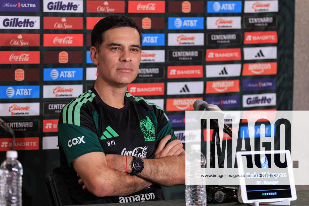 Head coach, Rafael Marquez of Mexico during a press conference, PK, Pressekonferenz on Monday, October 5, 2026 at BMO Stadium, in Los Angeles, California in preparation for an International Friendly, Länderspiel, Nationalmannschaft match against Chile on Tuesday October 6, 2026 at the Los Angeles Memorial Coliseum. JAVIER ROJAS PI Los Angeles USA - ZUMAp124 20261005_zaa_p124_009