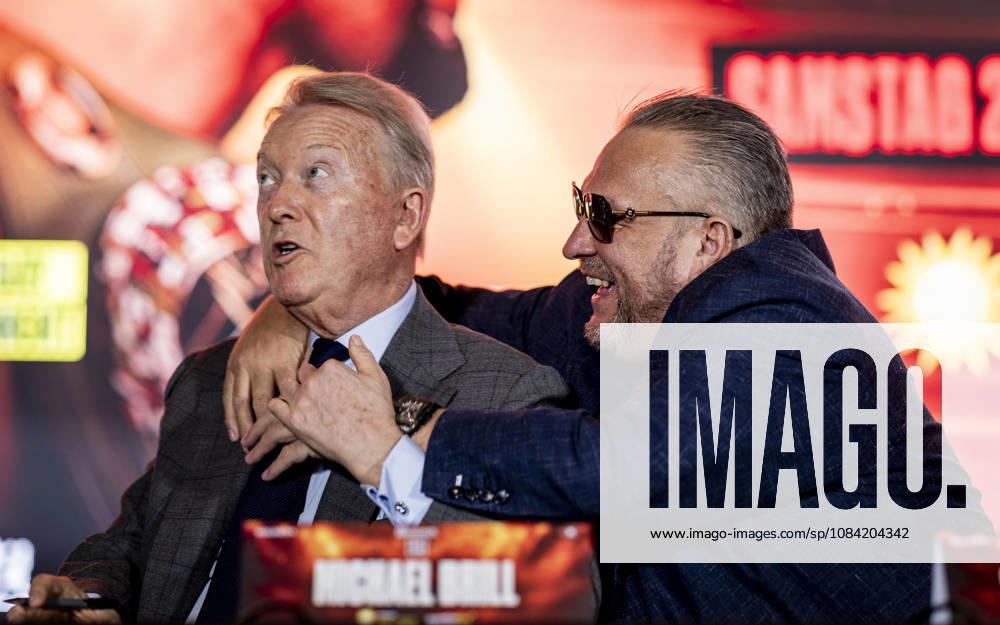 Duesseldorf, Germany. 06th Oct 2026. Frank Warren (Promoter) und Spencer Brown (Manager) Pressekonferenz Agit Kabayel (GER) vs. Nelson Hysa (ALB) 06.10.2026