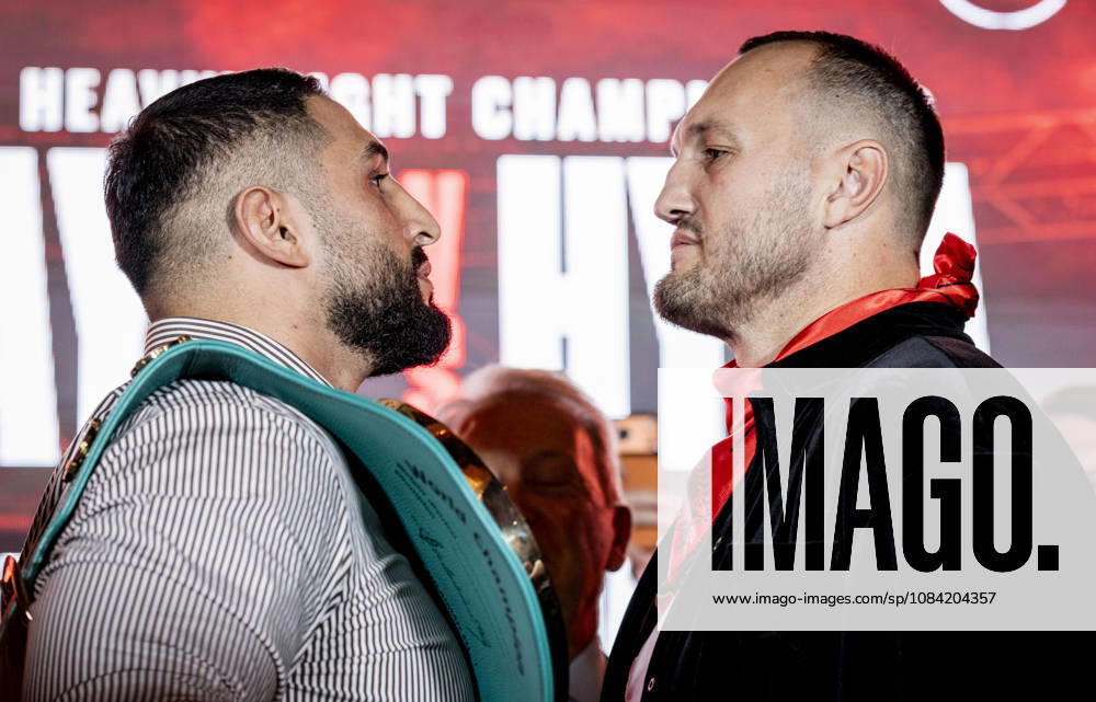 Duesseldorf, Germany. 06th Oct 2026. Pressekonferenz Agit Kabayel (GER) vs. Nelson Hysa (ALB) 06.10.2026