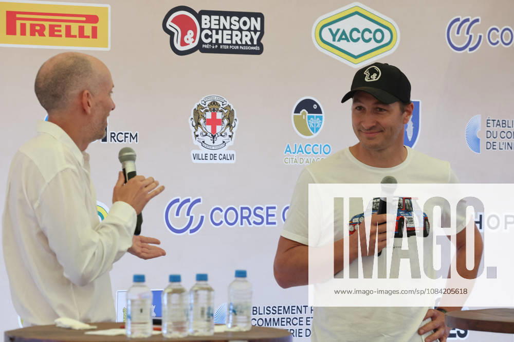 26eme Tour de Corse Historique 2026 - Corsica Julien Saunier attends a press conference, PK, Pressekonferenz for the 26eme Tour de Corse Historique 2026 in Calvi, Corsica, France on October 5, 2026. Photo by Shootpix ABACAPRESS.COM Calvi Corsica France