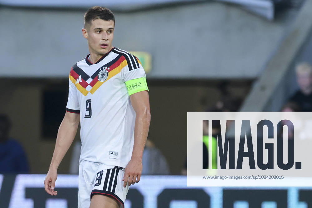 Nicolo Tresoldi (Germany) looks on during the UEFA Under21 EURO Qualifier, EM, Europameisterschaft between Germany U21, U 21 and Georgia U21 at Almstadion on October 6, 2026 in Bielefeld, Germany. (Photo by Marco Steinbrenner DeFodi Images) -
