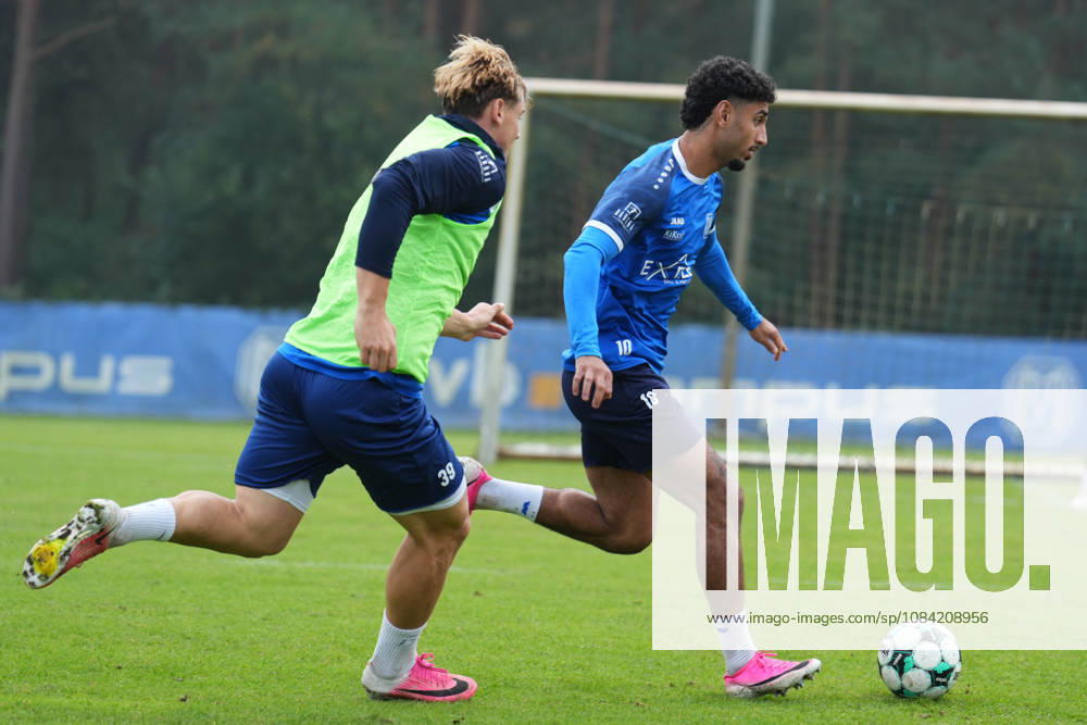 Deutschland: Fussball, Trainingseinheit, 3. Liga, Saison 2026-2027, NVB-Campus, SV Meppen, Dienstag, 06.10.2026, Vormittagstraining: Kasra Ghawilu (SV Meppen, 10) am Ball