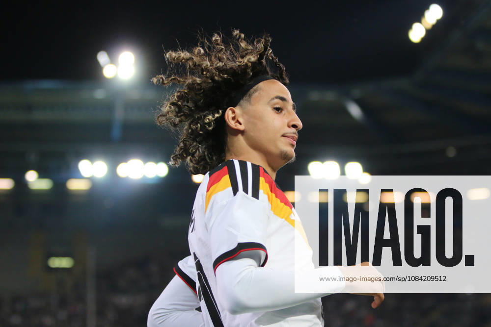 Fußball Herren 2026 2027 UEFA U21, U 21 EM-Qualifikation 12. Spieltag Deutschland - Georgien SchücoArena Bielefeld Wael Mohya (Deutschland, 21, weiß). Bielefeld Nordrhein-Westfalen Deutschland