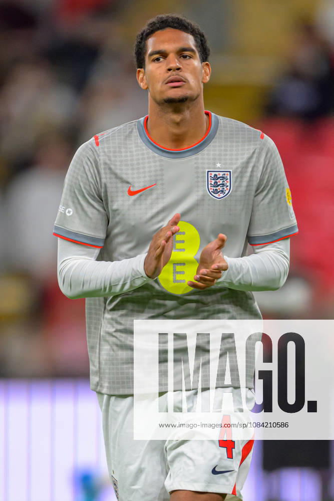 LONDON, ENGLAND OCTOBER 06 - Jarell Quansah of England during pre game warm up before the UEFA Nations League game between England and Czechia at Wembley Stadium on October 06, 2026 in London, England. (Photo by Keeran Marquis Sports Press Photo)