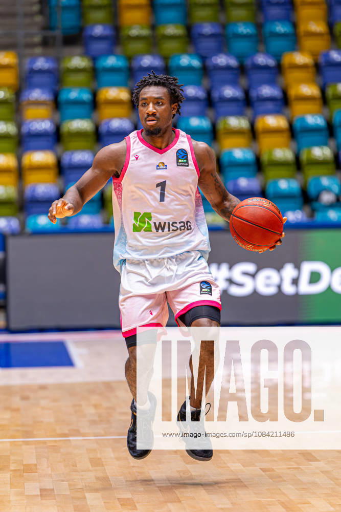Isaiah Swope (Skyliners Frankfurt, 1) during the BKT EuroCup 2026 27, match between Frankfurt Skyliners vs. BC Siauliai at Suewag Energie Arena on October 6, 2026 in Frankfurt am Main, Germany. Hessen Germany