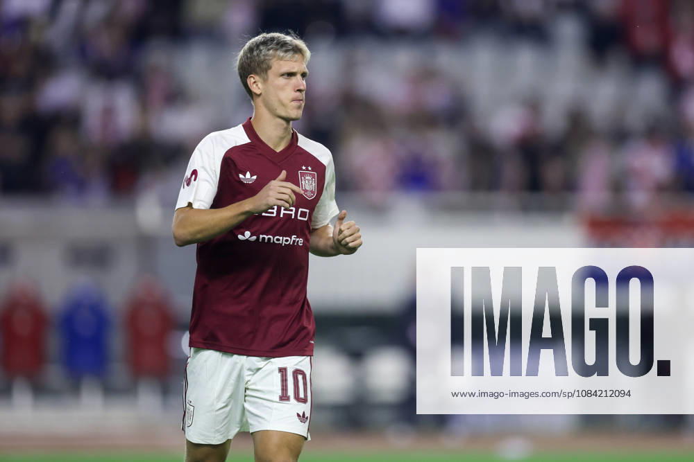 Croatia v Spain - UEFA Nations League 2026 27 Group A3 MD4 Dani Olmo of Spain warms up prior to the UEFA Nations League 2026 27 group phase match between Croatia and Spain at Stadion Poljud on October 6, 2026 in Split, Croatia. SanjinxStrukic PIXSELL