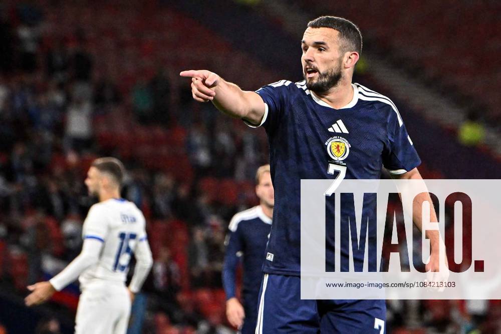 Scotland v Slovenia UEFA Nations League John McGinn of Scotland gestures during the UEFA Nations League match at Barclays Hampden, Glasgow 06 10 2026 UK Newspapers OUT
