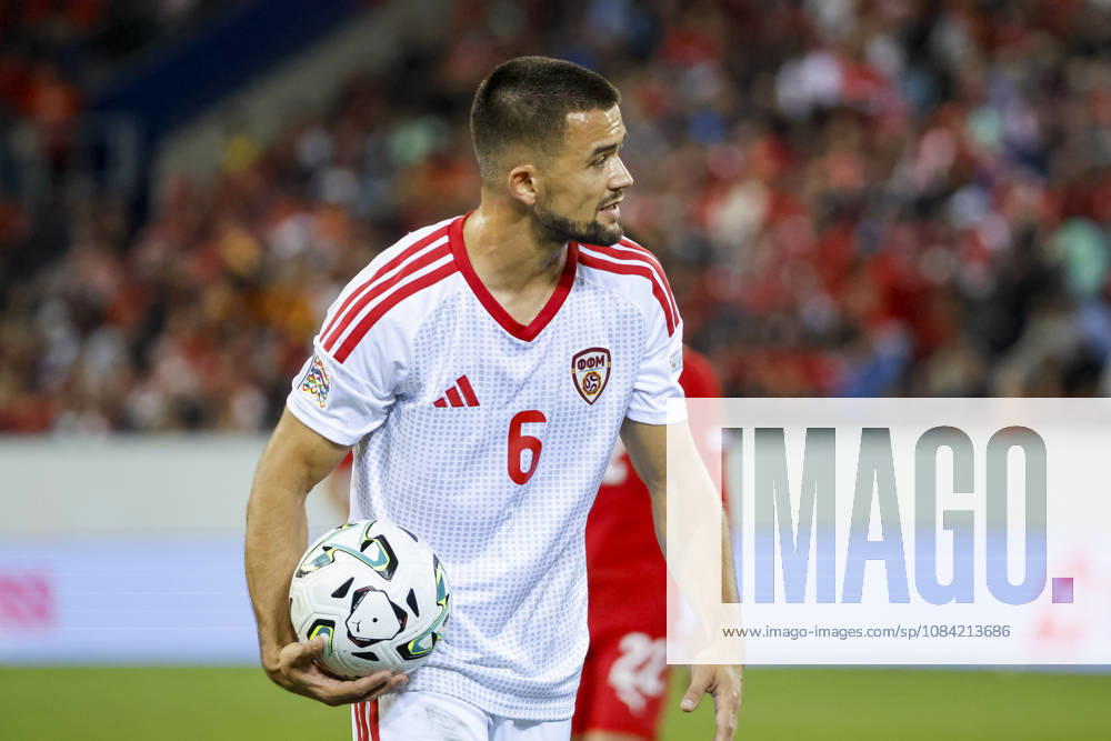 Visar Musliu (Nordmazedonien, 06) , Schweiz, UEFA , Nations League, Matchday 4, Schweiz vs. Nordmazedonien, 06.10.2026, Luzern Swissporarena Schweiz